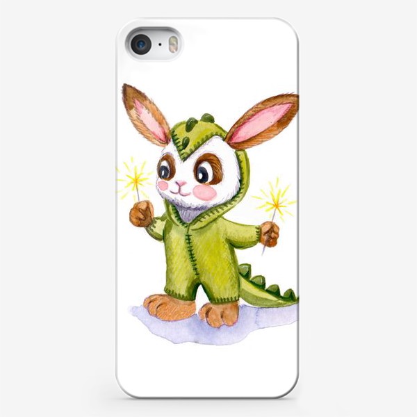 Чехол iPhone «Кролик-Динозавр»