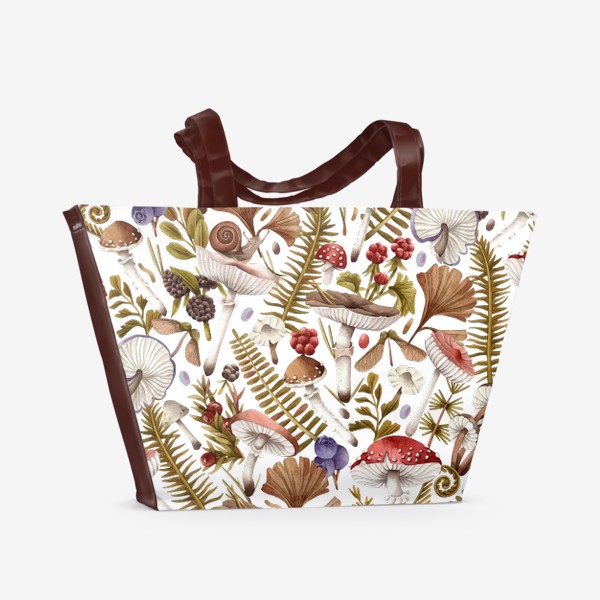 Пляжная сумка «Лесная ботаника»