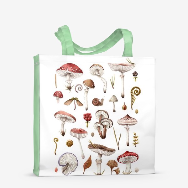 Сумка-шоппер «Постер с грибами»