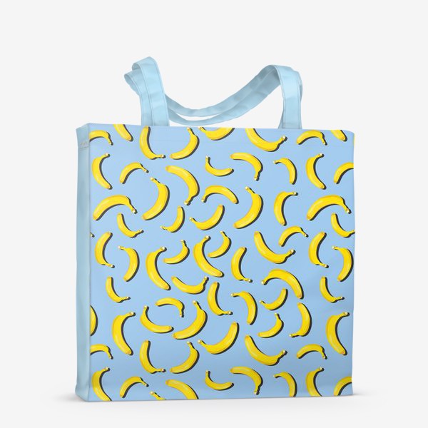 Сумка-шоппер «Бананы на голубом»
