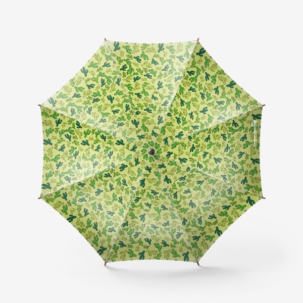 Зонт &laquo;Забавные зеленые кактусы&raquo;