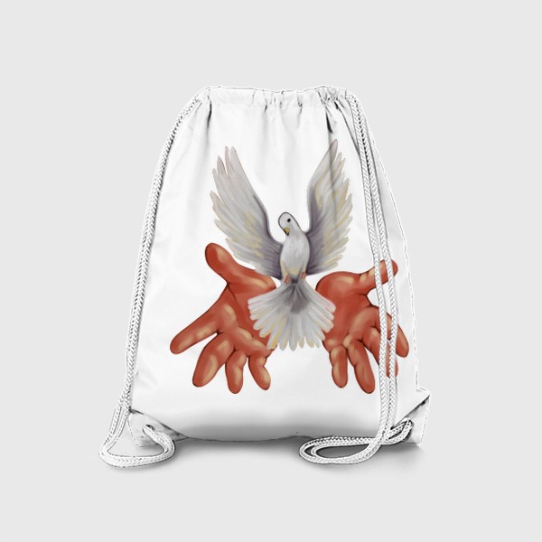 Рюкзак «Руки и голубь»