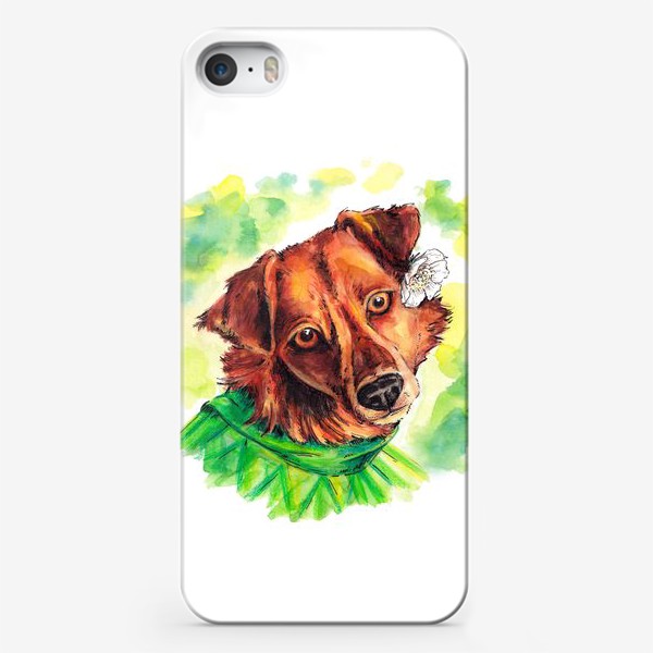 Чехол iPhone «Собака - друг человека! Зеленый»