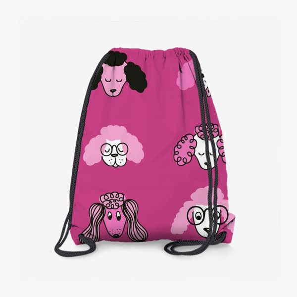 Рюкзак «Смешные пудели, розовый»