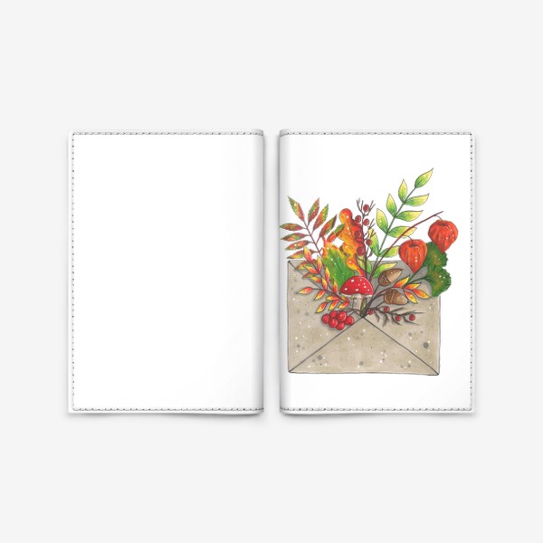 Обложка для паспорта «Осенний конверт»