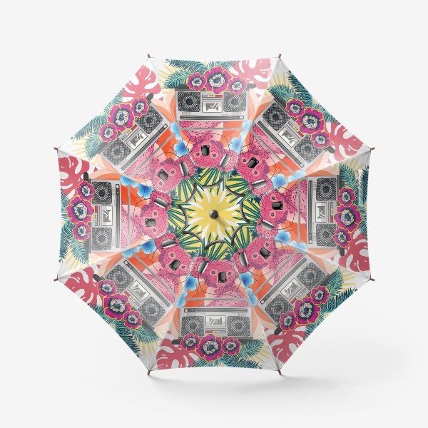 Зонт «Розовая коала с бумбоксом»