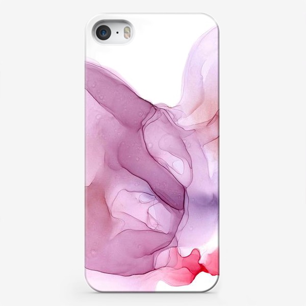 Чехол iPhone «butterfly or delicate flower - Изогнутое полупрозрачное волнистое розовое облако, похожее на бабочку или нежный цветок»