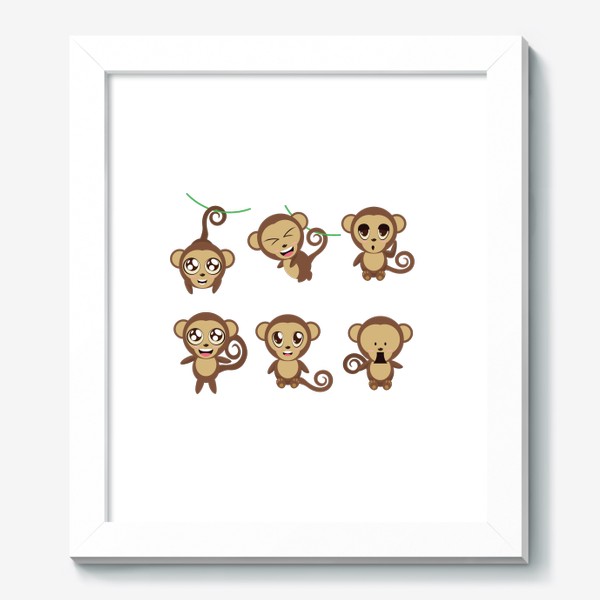 Картина «Веселые обезьянки»