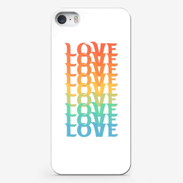 Чехол iPhone «Разноцветная любовь»