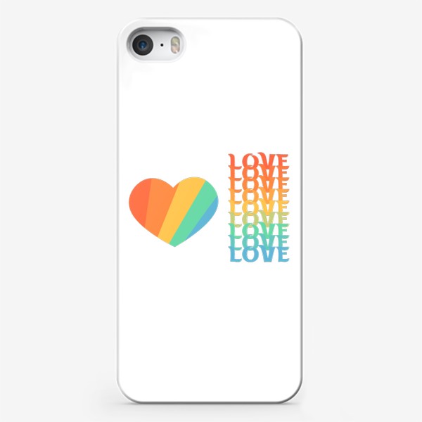 Чехол iPhone «Сердце и любовь»