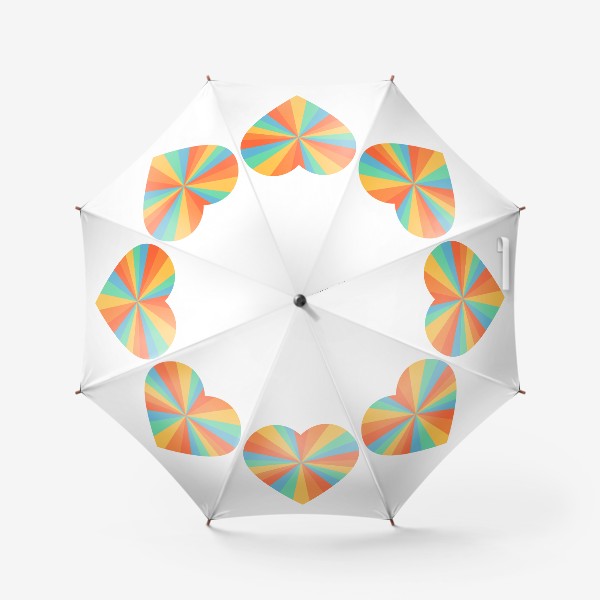 Зонт «Разноцветное  сердце»