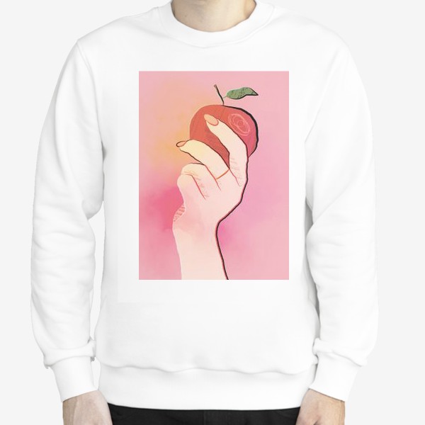 Свитшот «яблоко в руке»