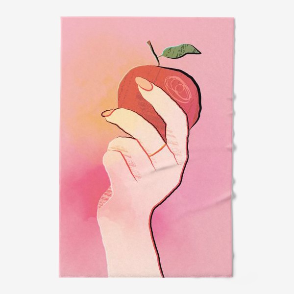 Полотенце «яблоко в руке»