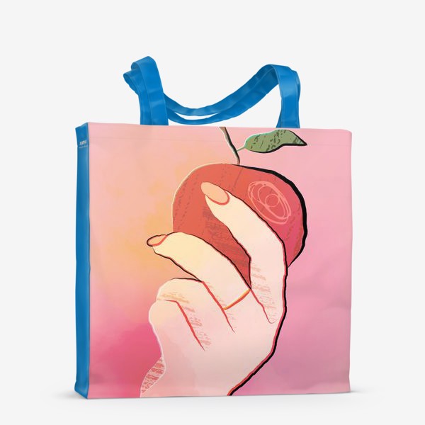 Сумка-шоппер «яблоко в руке»