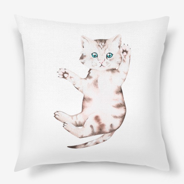 Подушка «Милый серый котёнок»