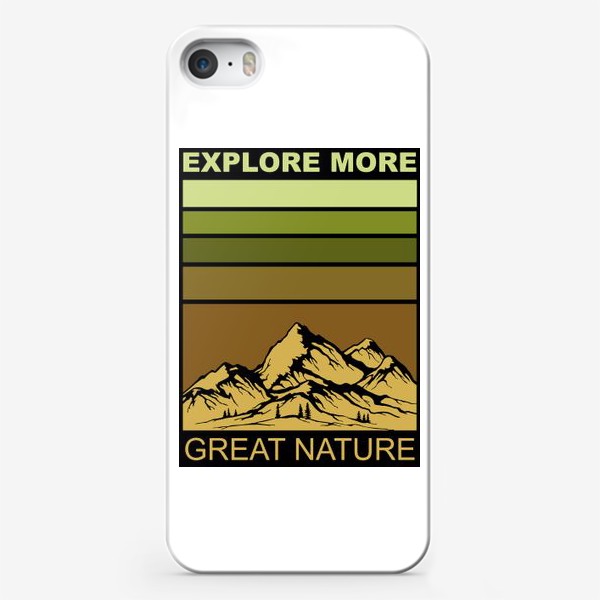 Чехол iPhone «Горы  и приключения»