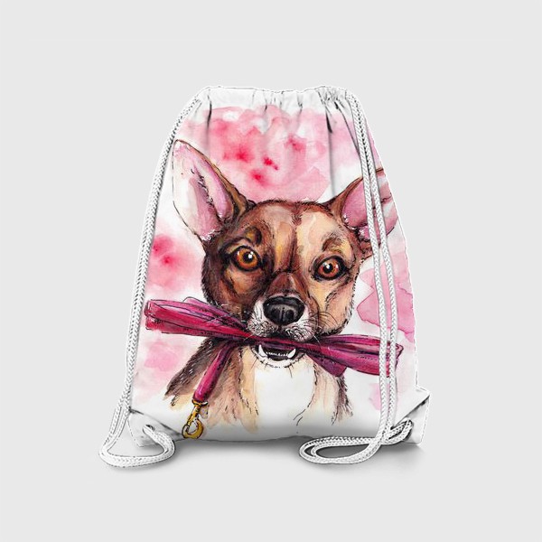 Рюкзак «Собака - друг человека! Розовый»