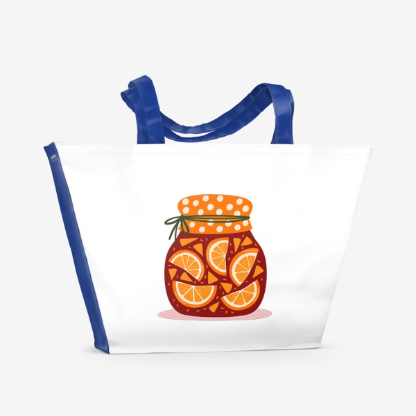 Пляжная сумка «Банка с апельсиновым вареньем»