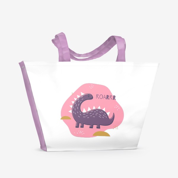 Пляжная сумка «Веселый динозавр»