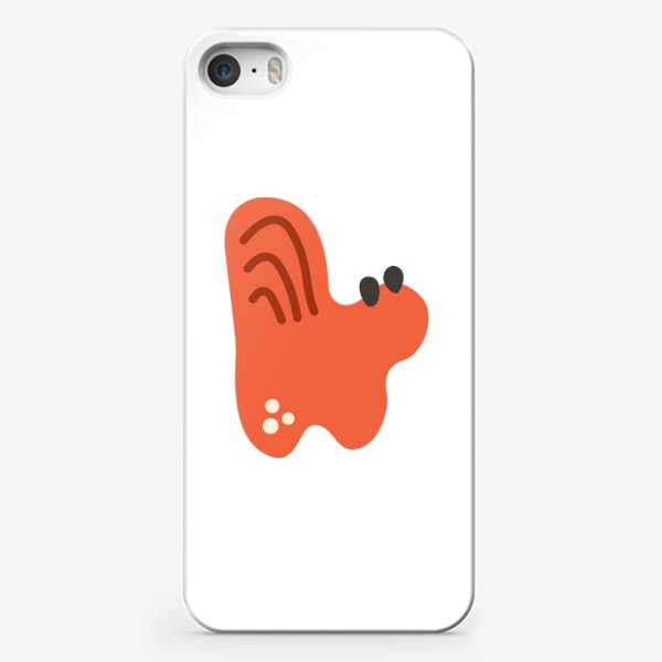 Чехол iPhone «Абстрактная фигура с линиями и точками»