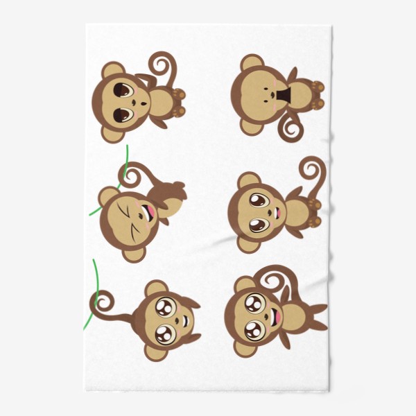 Полотенце «Веселые обезьянки»