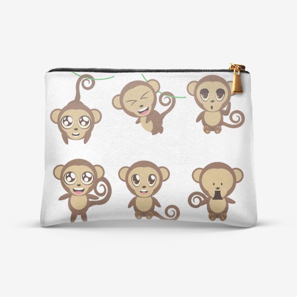 Косметичка «Веселые обезьянки»