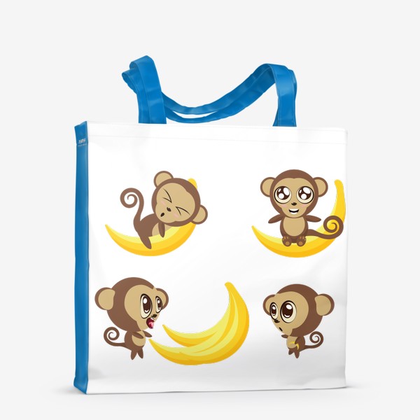 Сумка-шоппер «Обезьянки и бананы»