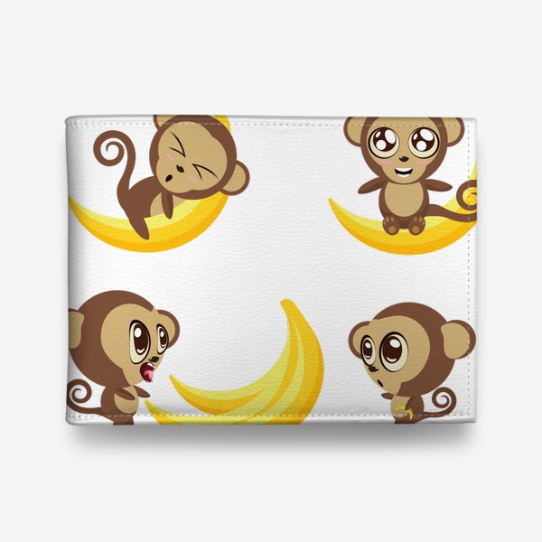 Кошелек «Обезьянки и бананы»