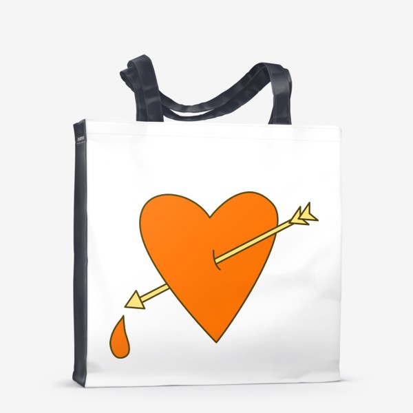 Сумка-шоппер «Сердце со стрелой»