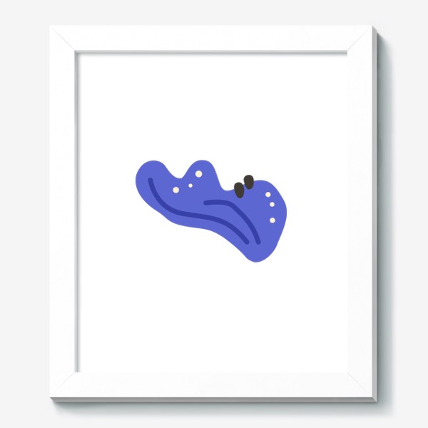 Картина «Синяя абстрактная фигура»