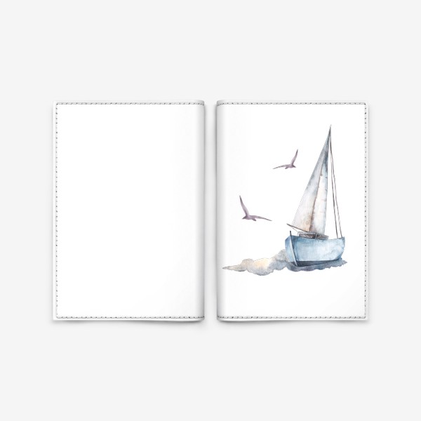 Обложка для паспорта &laquo;Морские приключения.&raquo;