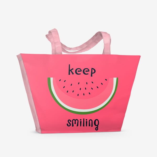 Пляжная сумка «keep smiling»