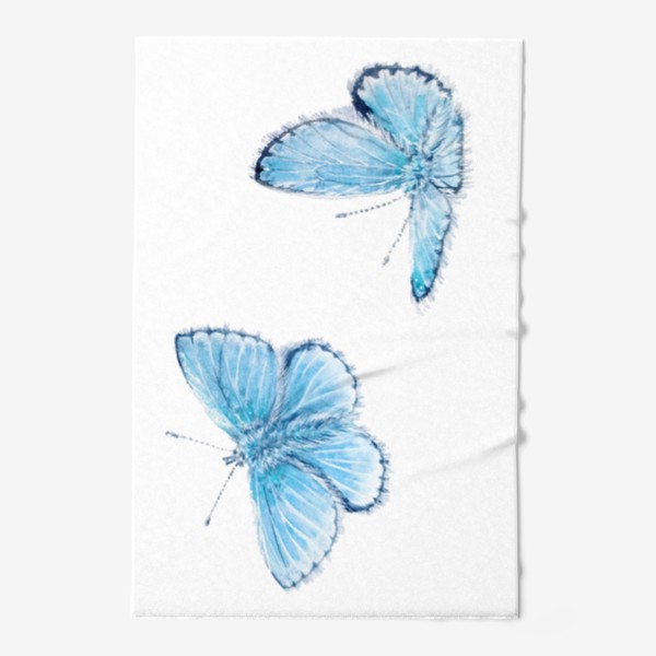 Полотенце &laquo;Голубые бабочки&raquo;