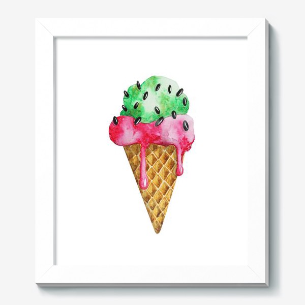 Картина «Вафельный рожок мороженого»