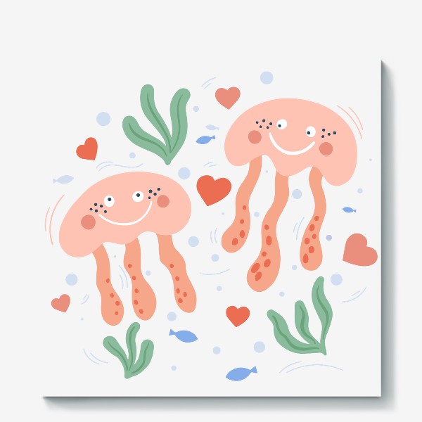 Холст «Мы веселые медузы»