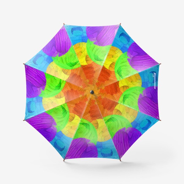 Зонт «Круги из масляной краски»