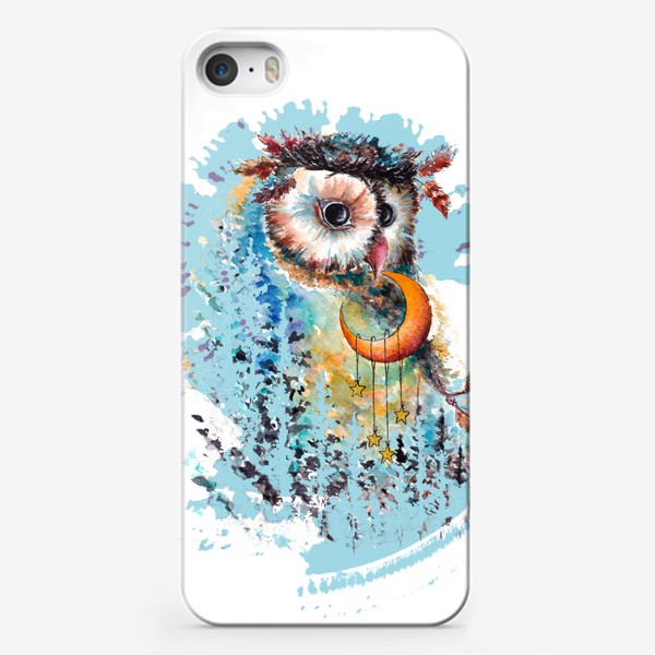 Чехол iPhone «лес и сова»