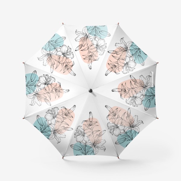 Зонт «Лилии, цветы»