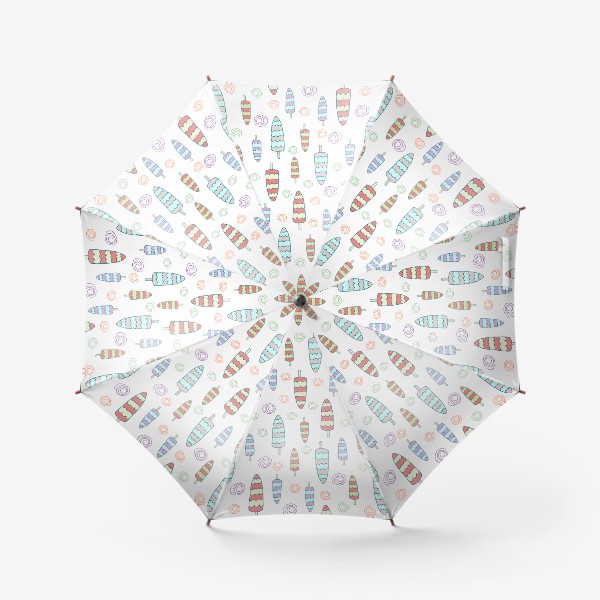 Зонт «Абстрактный фон с мороженым»