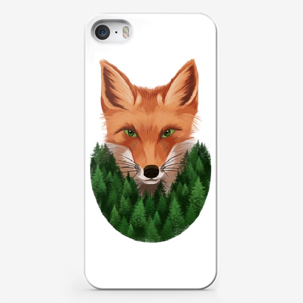 Чехол iPhone «Лиса в лесу»