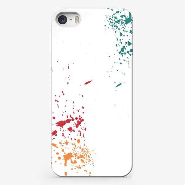 Чехол iPhone «Брызги краски ,принт.»