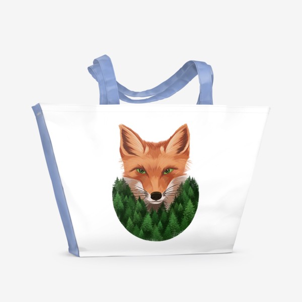 Пляжная сумка «Лиса в лесу»