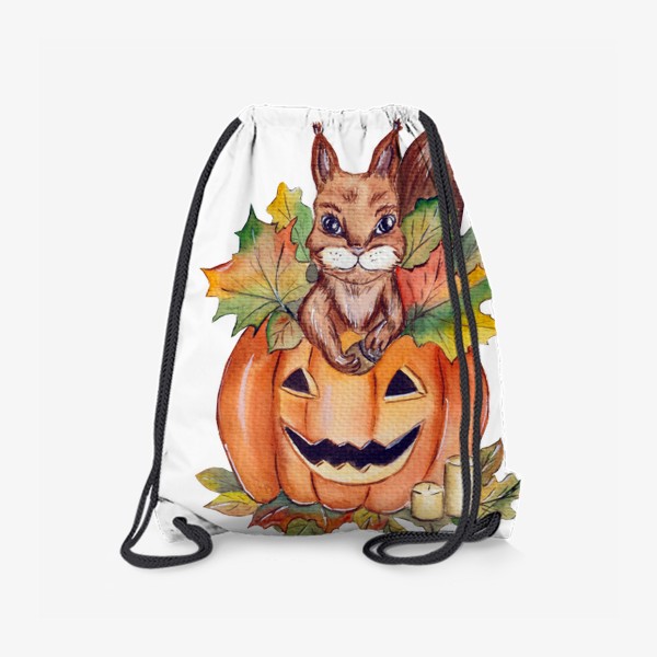 Рюкзак «Белка и тыква. Хеллоуин»