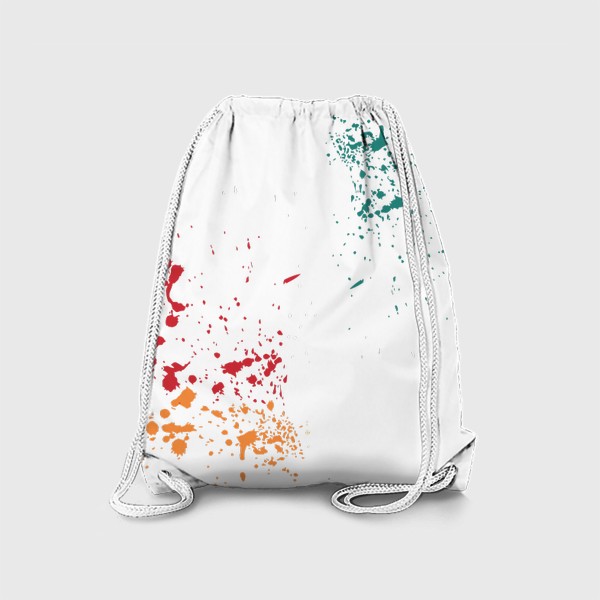 Рюкзак «Брызги краски ,принт.»
