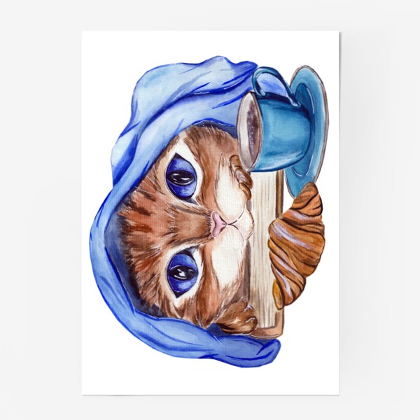 Постер «Осенний котик»