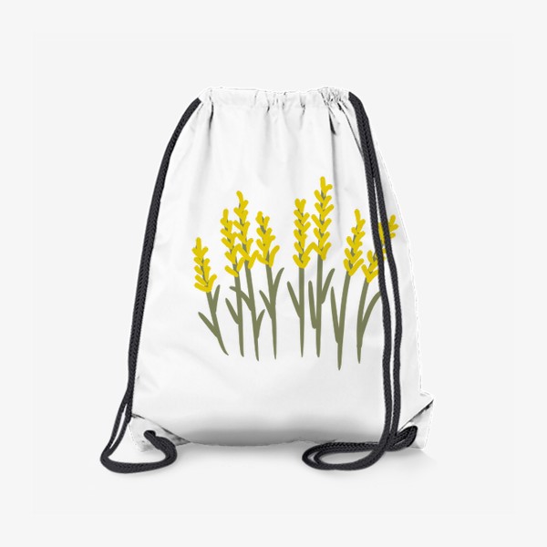 Рюкзак «Желтые цветы в стиле сканди»