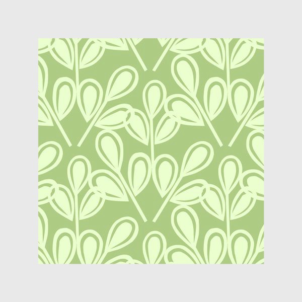 Скатерть &laquo;Салатные листья на зеленом фоне&raquo;
