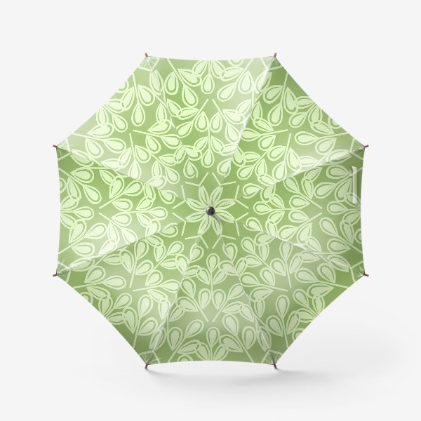Зонт &laquo;Салатные листья на зеленом фоне&raquo;