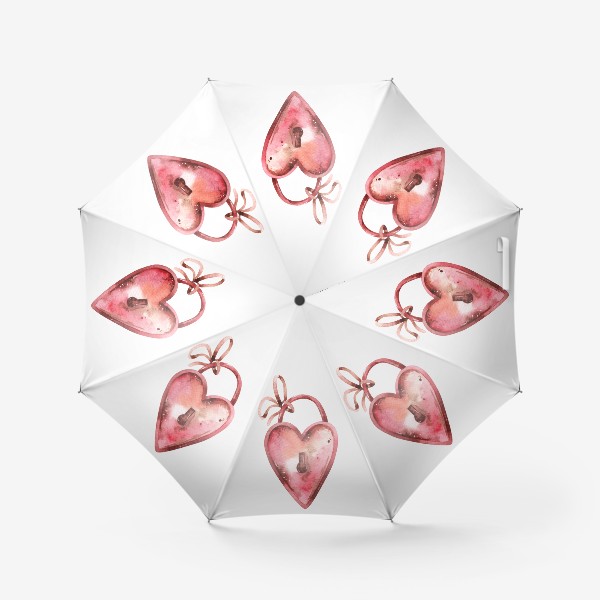 Зонт «Сердце замочек»