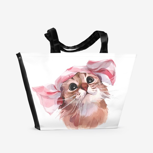 Пляжная сумка «Котя в платочке»